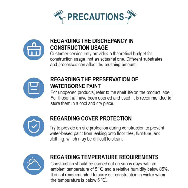 Water Resistant Water Based Pool Paint 3 Hours Drying Moisture Resistant Paint