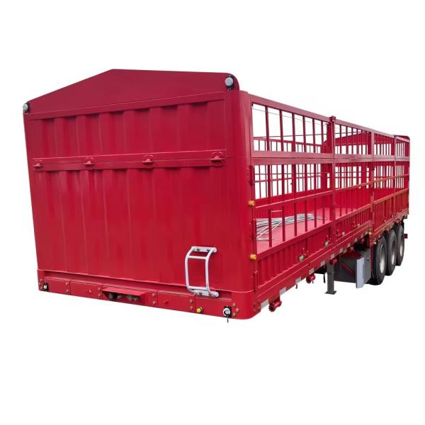 28 Ton Fence Semi Trailer For Vegetable And Cargo Transportation