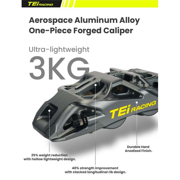 TEI GTS4 Performance Brake Kit 4 Piston Brake Calipers Racing Big Brake Kits for Subaru Impreza STI BRZ