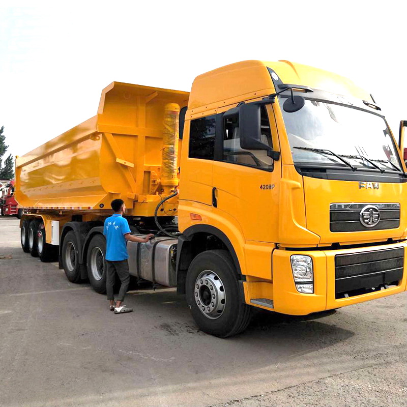 Тормозная система ABS трейлера тележки Tipper высокого трейлера сброса емкости нагрузки Semi стальная