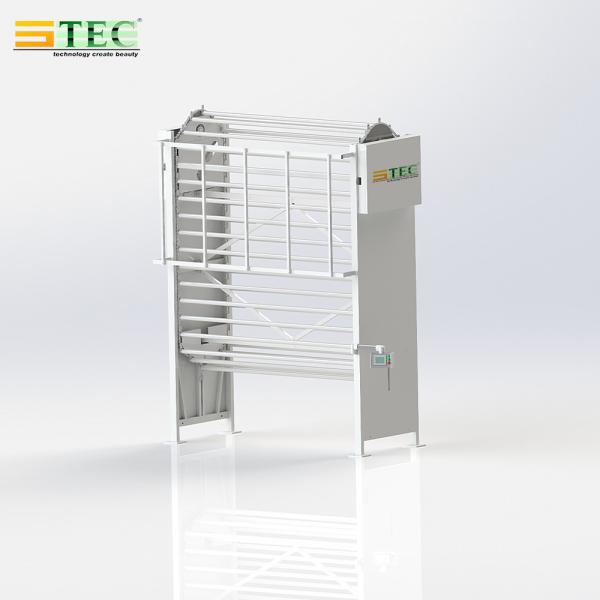 Machine à rideaux à rouleaux de tissu automatisée de 6 kW