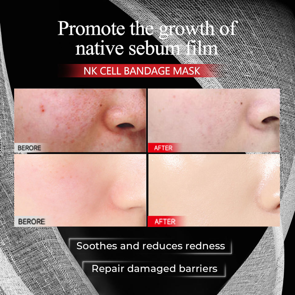 OEM ODM NK cell bandage moisturizing mask collagen hyaluronic acid repair mask facial mask