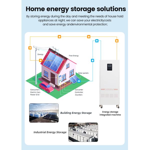 NK005A 51.2V 16kWh LiFePO4 Solar Power Home Energy Storage System with 5kW Inverter and 8000 Cycle Life
