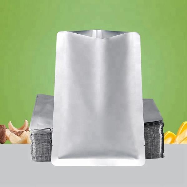 Custom Clear Silver Aluminum Foil Pouch Heat Seal Aluminum Foil Bags with Tear Notch
