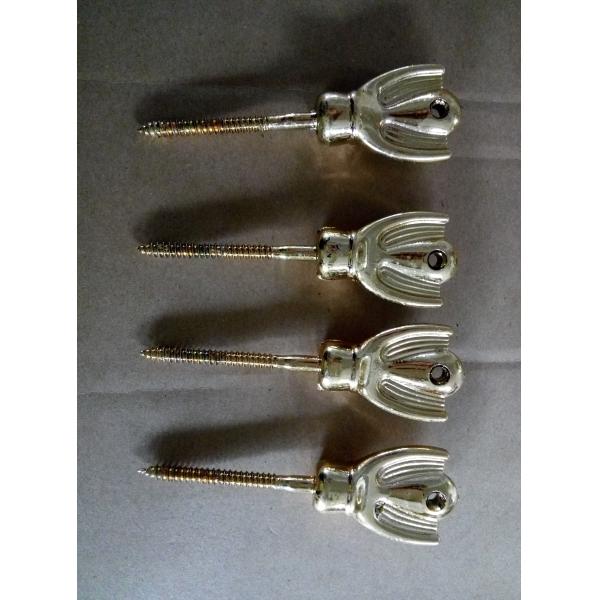 Винт металла золота в стиле гроба американском, гробах и аксессуарах ларцов