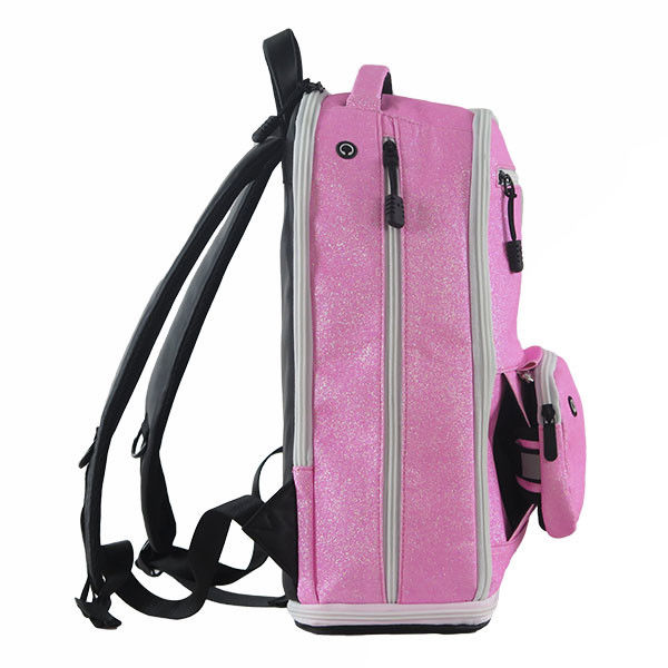 Розовый рюкзак приветственного восклицания искры, литр рюкзака 20-35 яркого блеска девушек непринужденного стиля