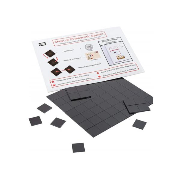 Carrés Épaisseur flexible de 2 mm Magnés de réfrigérateur d'image Faites vos