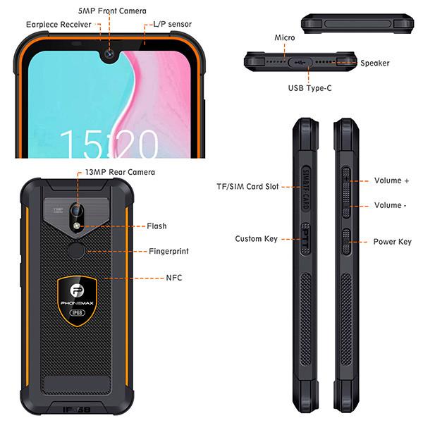 Unbreakable Rugged Phone 10000mah Most Indestructible Smartphone 4GB RAM