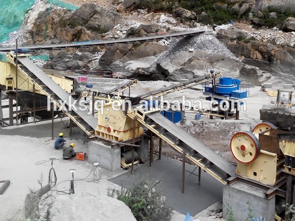 China HongXing Hot Sale HDX98 110-410t/h Geramn Type Jaw Crusher
