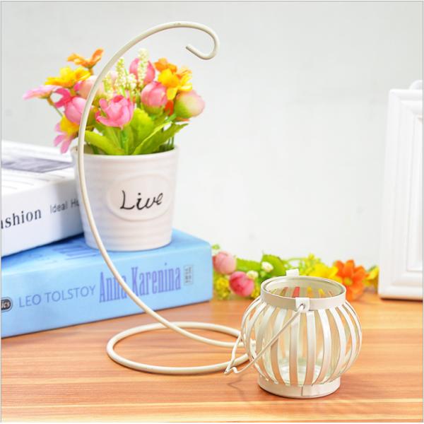 Vintage Pumpkin 300g Metal Candle Holders For Decoration