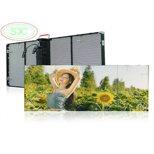 Module Weight 0.2KG PC Transparent LED Screen Featuring SMD2121 LED Type and Waterproof IP43 Ideal for Retail Window Displays