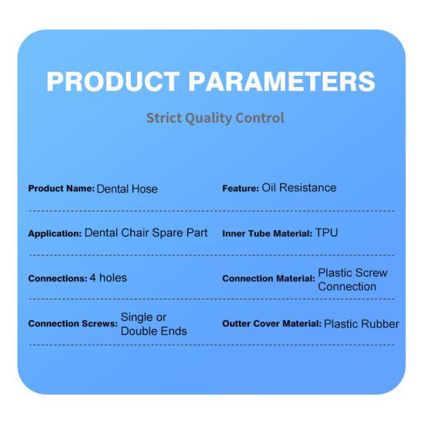 4 отверстия ручной трубы зубной силиконовый шланг трубы для высокоскоростной ручной трубы