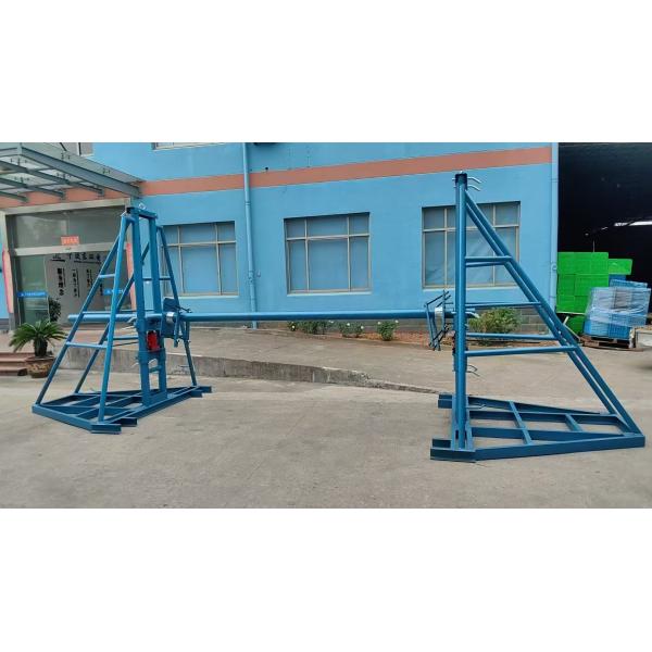 5 Ton Hydraulic Cable Drum Jack Stand with 1.5 Meters Lifting Height and 5000 kg Capacity for Overhead and Underground Cable Installation