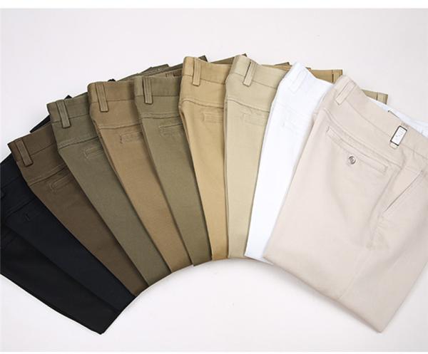Classic Straight Style Custom Fit Formal Pants for Men Plus Size and Cotton Fabric
