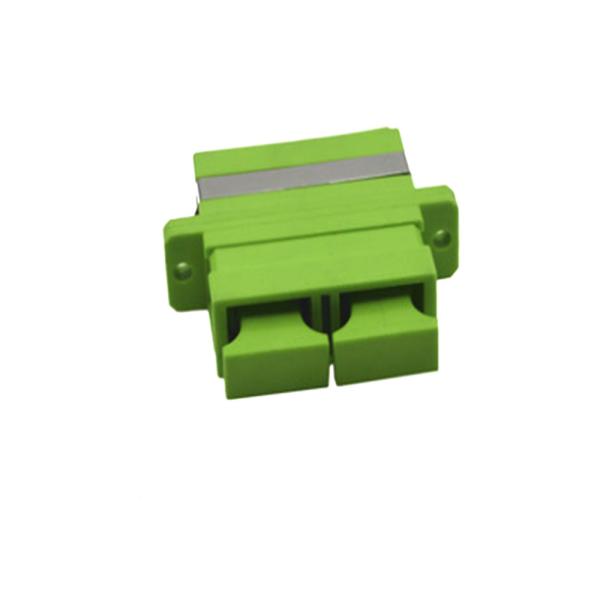 Singlemode SC APC Adapter , Green LC APC Duplex Adapter High Temperature Stability