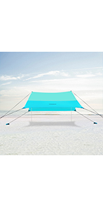 Outdoor Camping Beach Sunshade Sky Tent, Beach Canopy Tent Sun Shade, Gradient Beach Canopy, Stability Upgraded tent