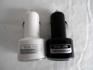 Promotional Dual USB Car Charger, Micro USB Charger,Portable Mobile Charger