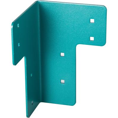 Bracket de ângulo azul de aço pesado para mesa de loja Kit de bracket de bancada de trabalho popular