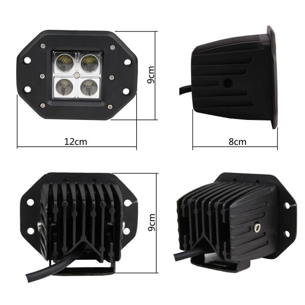 CREE 16W LED Light Pods Flood / Spot Cube Light Flush Mount IP67 Waterproof