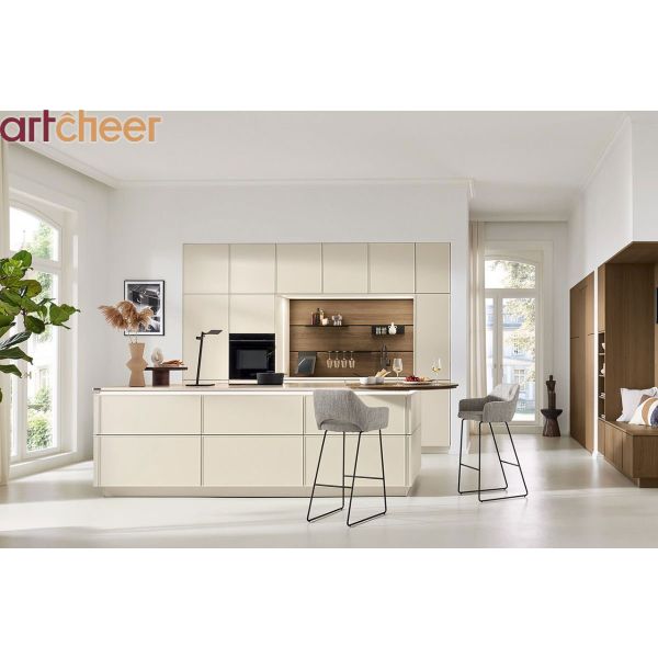 Eco-Friendly Modular Kitchen Cabinets with 3 Years Guarantee and Customized Color Options