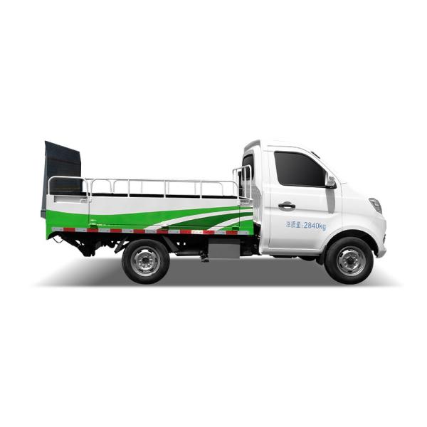 Camion à poubelles en fût suspendu de type ouvert Camion à poubelles mini à grande capacité