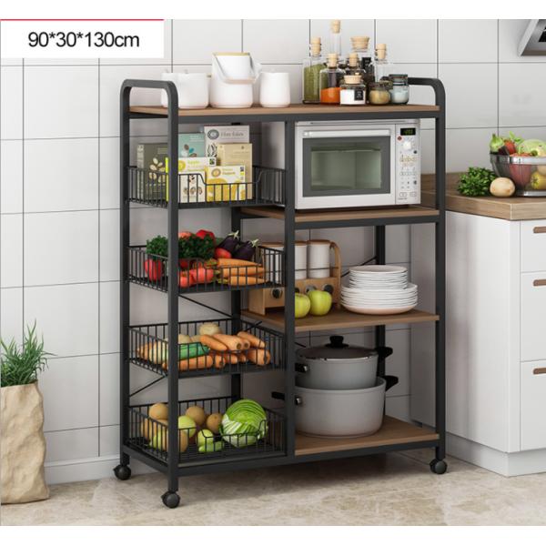 4 Tier Removable Kitchen Storage Rack , Anti Rust Kitchen Plate Rack Shelf