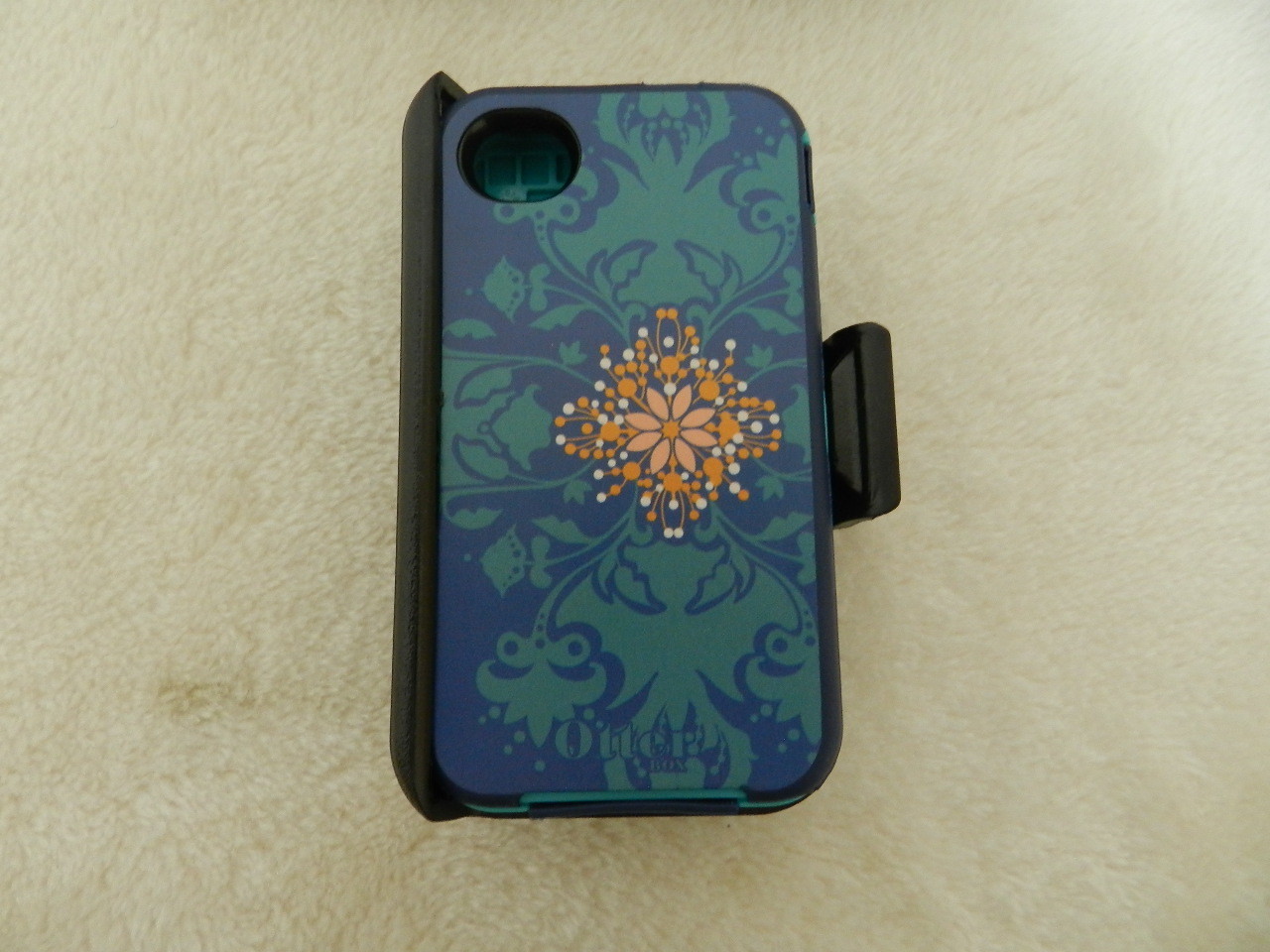 TPE / PC Ottered Defender Outer Box Phone Cases For Iphone4 / 4S