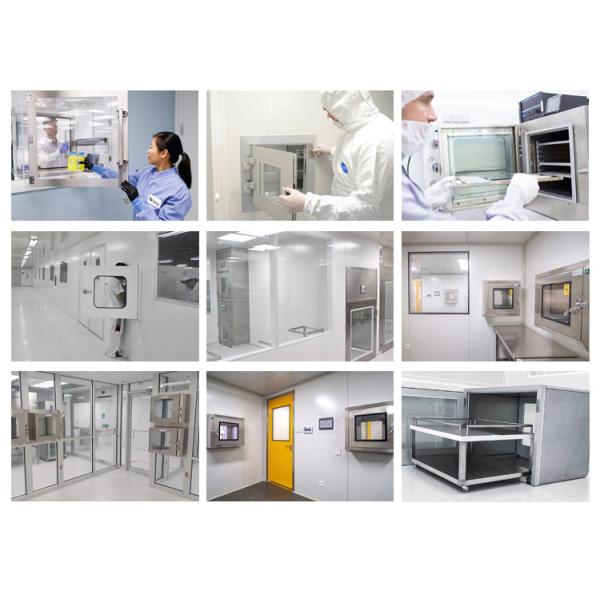 Stainless Steel Cleanroom Pass Thru Static Type Electrical Interlock