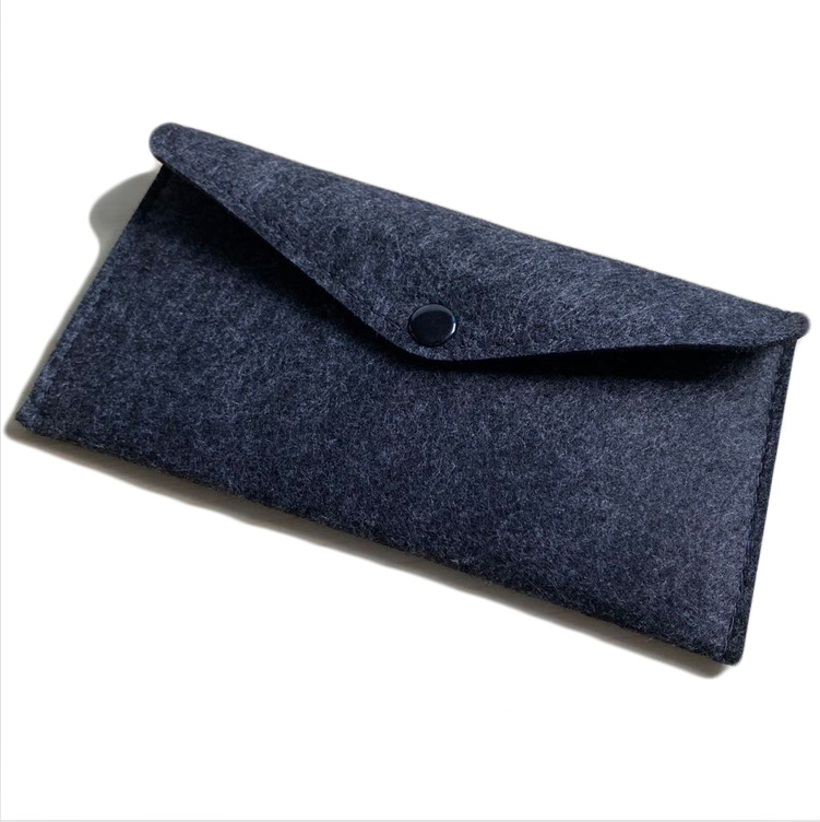 Wholesale Classic Design Felt Storage Bags Mobile Phone Glasses Coin Wallet Card Ear Power Cord Vacuum Compressed Gift Bags