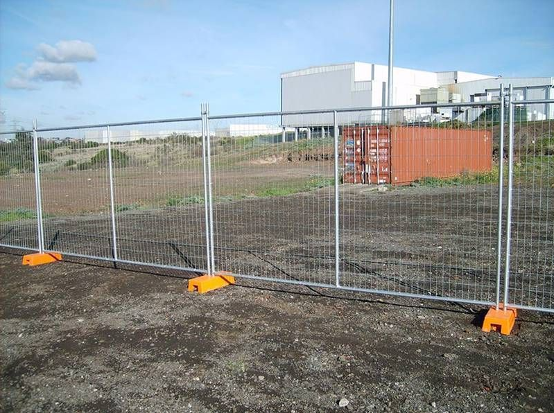 Depot Optimized Temporary Perimeter Fencing Stackable Ballast Rapid Deploy System