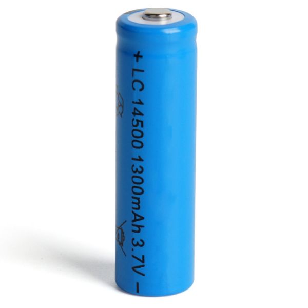 Cheap LC 14500 Lithium Battery Long Cycle Rechargeable 3.7V1300mAh Mouse & Flashlight Battery Strong Light 1 Year Warranty