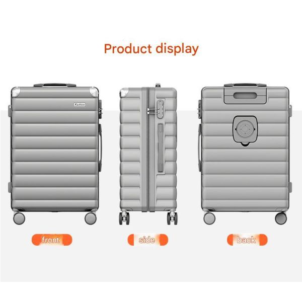 1888 TSA Customs Lock Charging Cup Holder Style ABS+Electronic Texture Material Medium and Long Distance Luggage