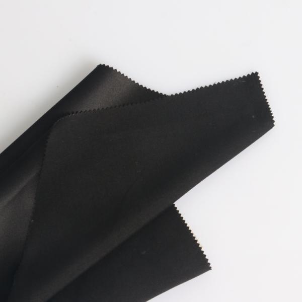 100% recycled polyester satin peach skin fabric for garment