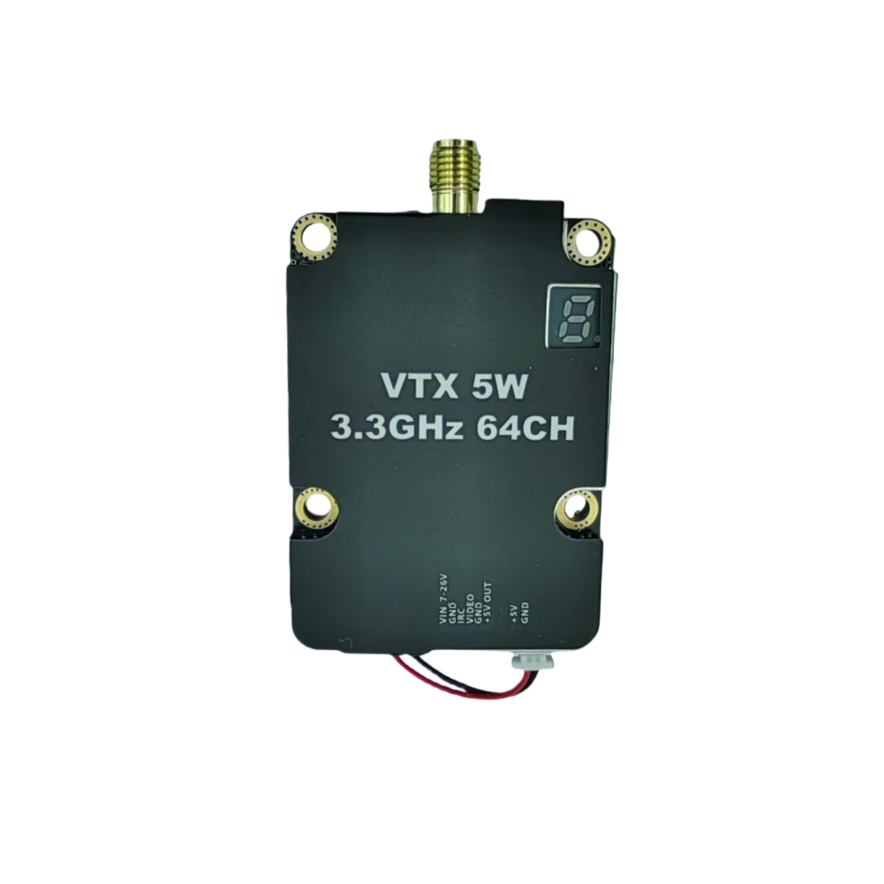 Long-Range 3.3GHz 5W FPV VTX Offering Stable Performance and 3060–3500MHz Frequency Range