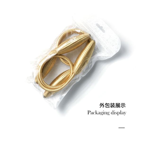 yellow 60g Curtain Tiebacks With Oval Magnet Lacing