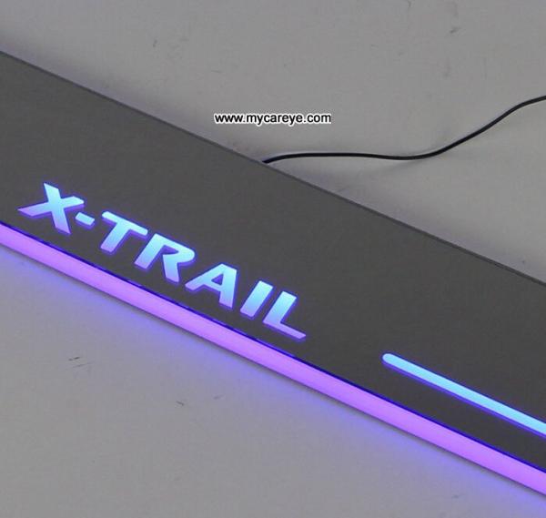 Nissan X-Trail car pedal set LED lights pedal car step Moving door scuff