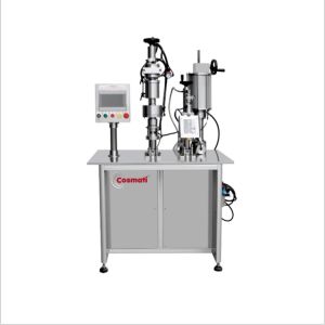 Semi automatic Oxygen Gas Fresh Air spray paint aerosol cans filling machine