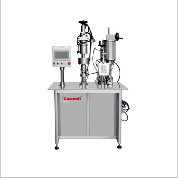Semi automatic Oxygen Gas Fresh Air spray paint aerosol cans filling machine