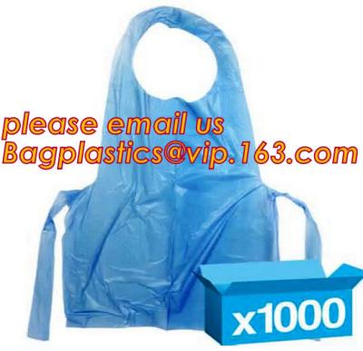 Medical Protective Disposable Apron, CPE APRON, with thumb loop, kitchen, dental supplies, chef, healthcare