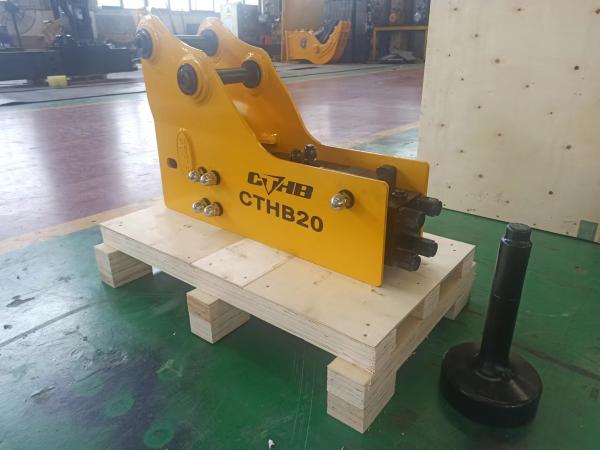 Martelo de pilha hidráulico de Post Driver Yakai CTHB20 da máquina escavadora de Q345B para a máquina escavadora 1.2-3ton
