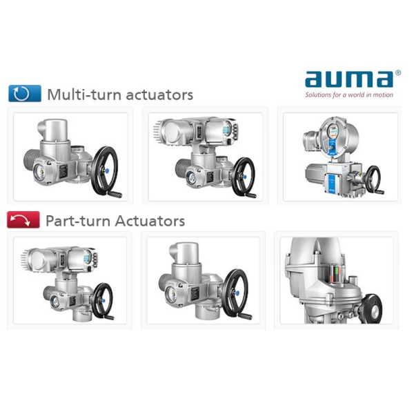 AUMA Electric Actuator SA SQ Valve Actuator Multi Turn Part Turn Water Treatment Power Plant