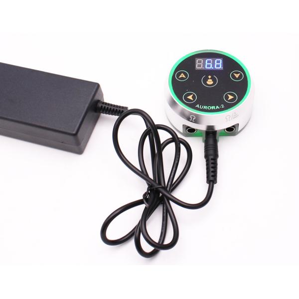 New AURARO-2 LCD Color Light Tattoo Power Supply + Adapter + Plug