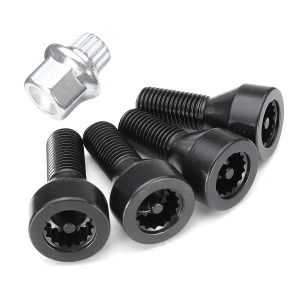 Security Car Locking Wheel Bolts Carbon Steel Apply To For BMW E32 / E34 / 328i