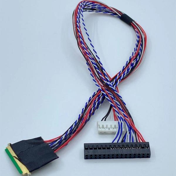 I-PEX To Dupont Connector Lcd Display Cable , Lvds Extension Cable For Lcd Display