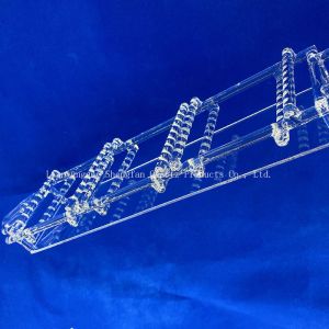 High Purity Fused Silica Quartz Boat High Temperature Resistant Quartz Boat for Tube Furnace Laboratory Sintering