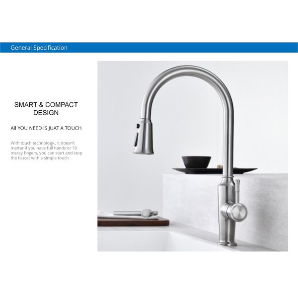 Кран раковины высокого OEM кран кухни касания шланга свода PEX свободного передвижной