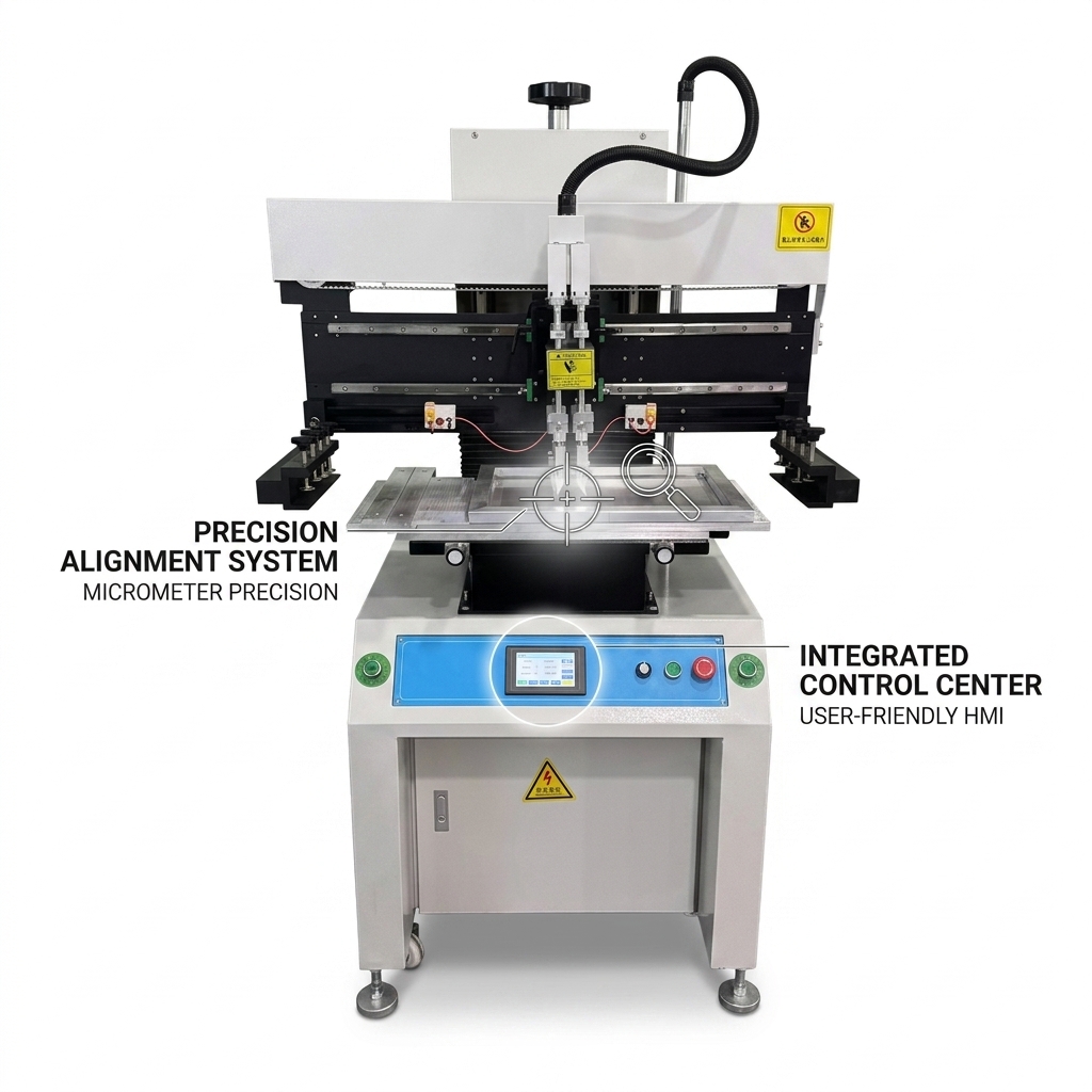 SMT Solder Paste Printer Touch Screen PLC Control Fault Diagnosis PCB Assembly Line Equipment