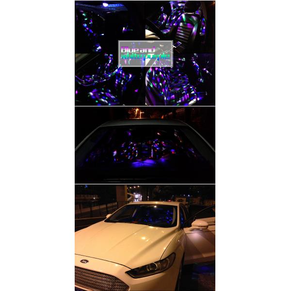 2016New Arrival--Car DJ LED Light USB connector inside car--From BAOBAO LIGHTING