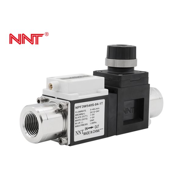 NNT NPF3W5 Digital Water Flow Sensor with 40% Compact Design for 0.5-250L/min Monitoring and IO-Link Integration
