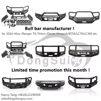 Dongsui Original Factory Sturdy Pickup Truck Front Bull Bar Bumper Deer Guards For Toyota Hilux Vigo Revo Rocco Nissan NP300 Navara Isuzu Mitsubishi Volkswagen Ford F150 Raptor Ranger